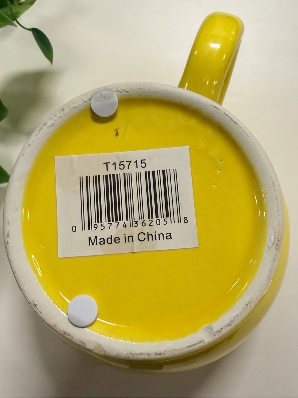 Oversized Yellow Smiley Ceramic Coffee Mug - Picture 3 of 6